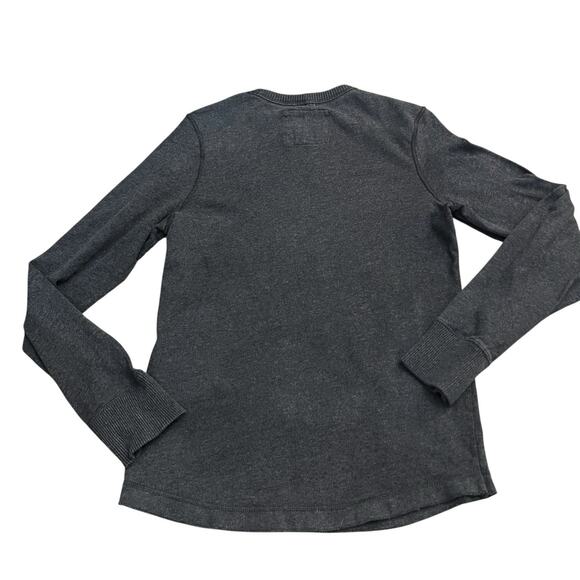 Y2K Abercrombie And Fitch Mens Muscle Sweater Medium Dark Gray Fitted Preppy - Picture 3 of 7